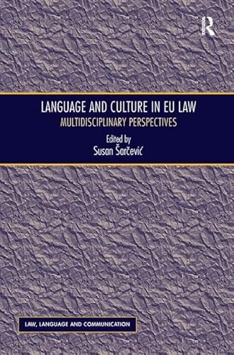 Beispielbild fr Language and Culture in EU Law zum Verkauf von Blackwell's