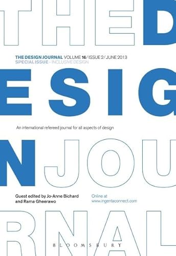 Imagen de archivo de THE DESIGN JOURNAL VOL. 16 /ISSUE2/2013 a la venta por Basi6 International