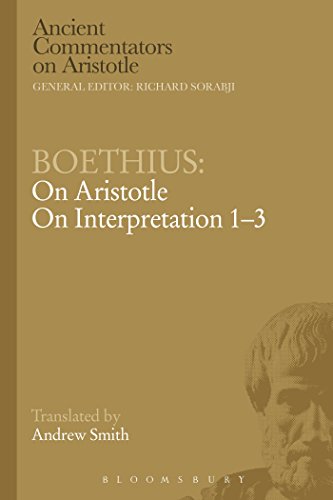 Stock image for Boethius: On Aristotle on Interpretation: Vol 1-3 for sale by Revaluation Books