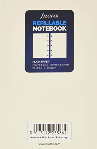 Beispielbild fr Filofax Pocket Notebook Plain Paper Refi zum Verkauf von Monster Bookshop