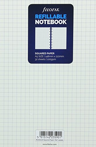 Beispielbild fr Filofax A5 Notebook refill - squared paper white zum Verkauf von Smartbuy