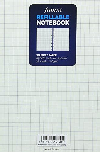 Imagen de archivo de Filofax A5 Notebook Squared Paper Refill a la venta por Revaluation Books