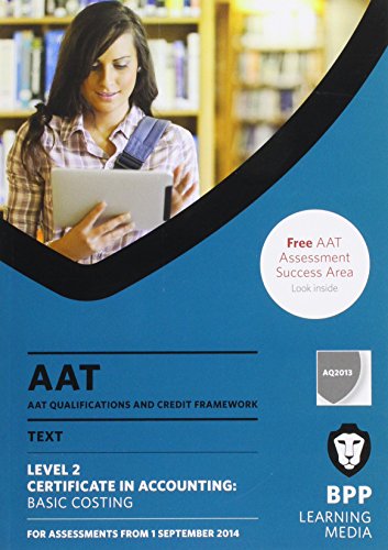 Imagen de archivo de AAT Basic Costing: Study Text a la venta por WorldofBooks