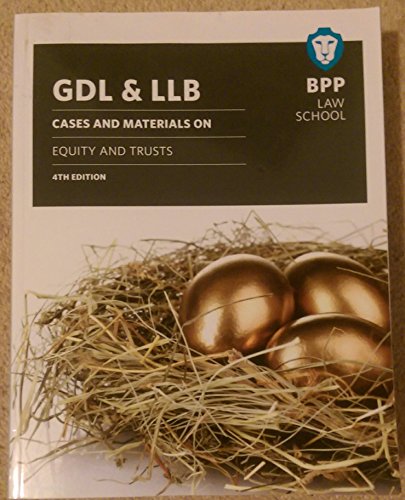 Beispielbild fr GDL and LLB: Cases and materials on equity and trusts zum Verkauf von Reuseabook