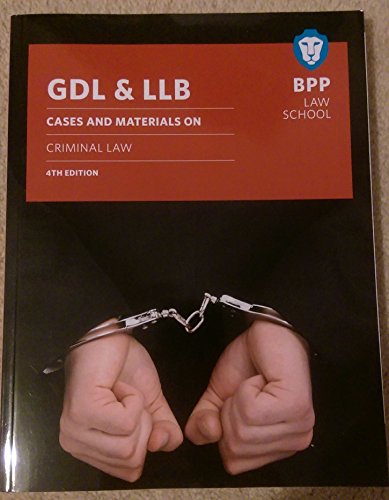 Stock image for GDL & LLB: Cases and materials on criminal law for sale by WorldofBooks