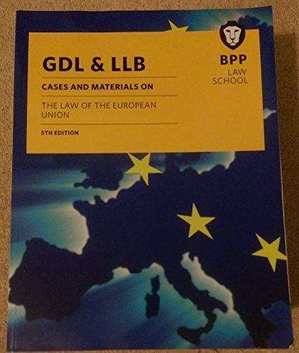 Stock image for GDL & LLB: Cases and materials on the law of the E for sale by MusicMagpie