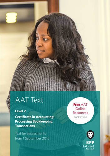 Stock image for AAT Processing Bookkeeping Transactions: Study Text for sale by AwesomeBooks