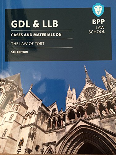 Beispielbild fr GDL & LLB Cases & Materials on the Law of Tort 5th edition zum Verkauf von WorldofBooks