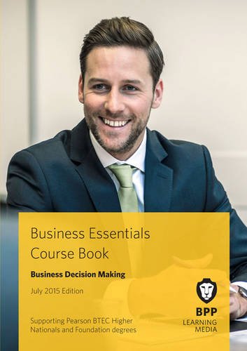 Imagen de archivo de Business Essentials Business Decision Making: Study Text a la venta por Bahamut Media