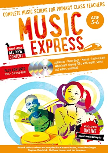 Stock image for Music Express: Age 5-6 (Book + 3 CDs + DVD-ROM): Complete Music Scheme for Primary Class Teachers for sale by GF Books, Inc.