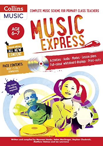 Beispielbild fr Music Express: Age 6-7 (Book + 3CDs + DVD-ROM): Complete music scheme for primary class teachers zum Verkauf von WorldofBooks
