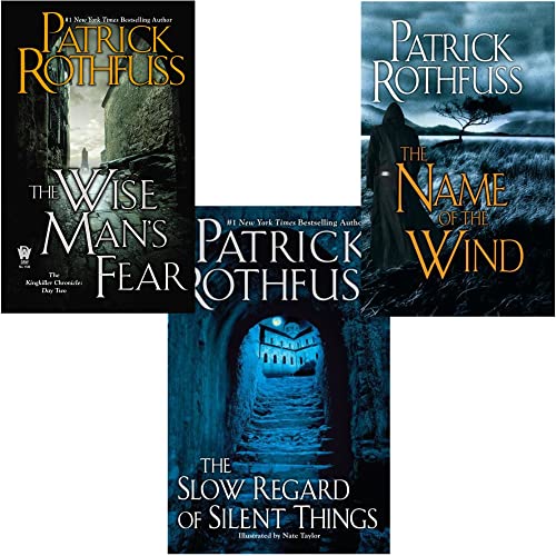 Stock image for The Kingkiller Chronicle Series 3 Books Collection Set by Patrick Rothfuss (The Name of the Wind, The Wise Man's Fear & The Slow Regard of Silent Things) for sale by Blindpig Books
