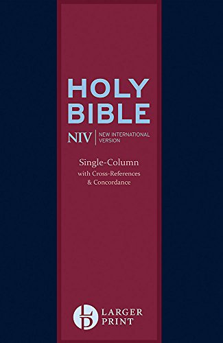 9781473603424: NIV Larger Print Compact Single Column Reference Bible: Leather