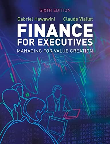 Beispielbild fr Finance for Executives: Managing for Value Creation zum Verkauf von BooksRun