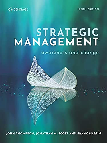 Imagen de archivo de Strategic Management Awareness and Change a la venta por Cambridge Rare Books