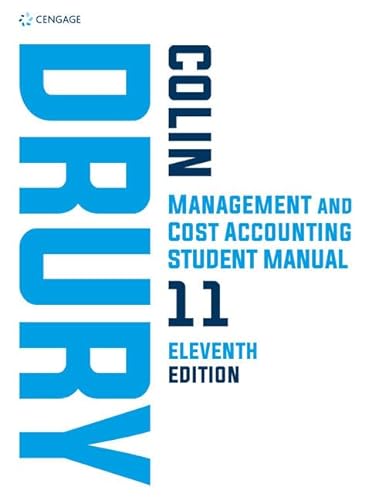 Stock image for Management and Cost Accounting Student Manual for sale by GreatBookPrices