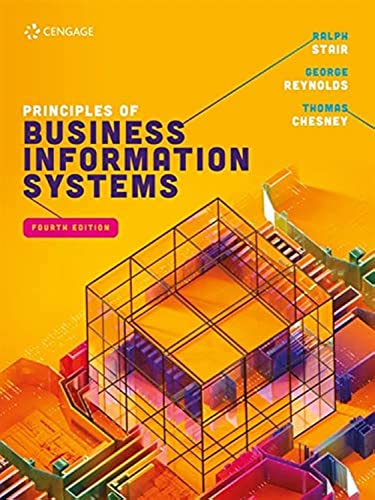 Beispielbild fr Principles of Business Information Systems zum Verkauf von Monster Bookshop