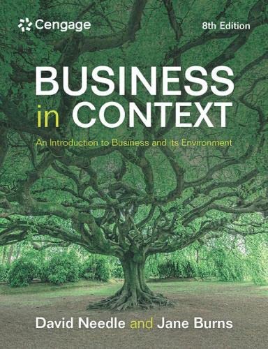 Stock image for Business in Context for sale by Blackwell's