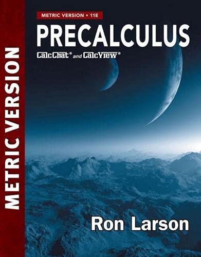 9781473788176: Precalculus Metric Version