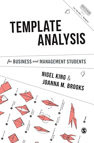 Beispielbild fr Template Analysis for Business and Management Students zum Verkauf von Blackwell's
