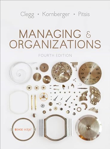 Beispielbild fr Managing and Organizations: An Introduction to Theory and Practice zum Verkauf von Anybook.com