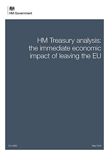 Stock image for HM Treasury analysis: the immediate economic impact of leaving the EU: 9292 (Cm.) for sale by Rupert's Place