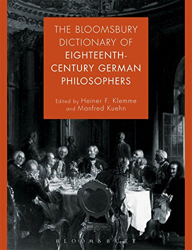 Imagen de archivo de The Bloomsbury Dictionary of Eighteenth-Century German Philosophers a la venta por Powell's Bookstores Chicago, ABAA