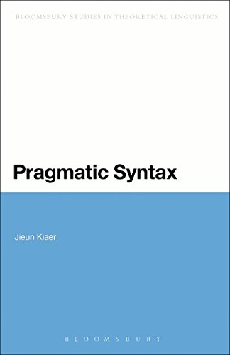 Stock image for Pragmatic Syntax for sale by Revaluation Books