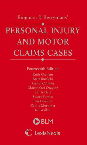 Stock image for Bingham & Berrymans' Personal Injury and Motor Claims Cases Supplement for sale by MusicMagpie