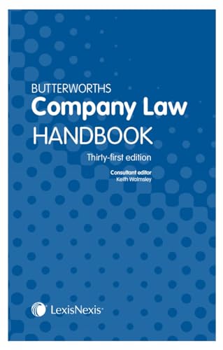 Imagen de archivo de Butterworths Company Law Handbook a la venta por Better World Books Ltd