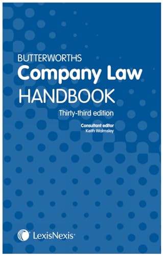 Imagen de archivo de Butterworths Company Law Handbook a la venta por WorldofBooks