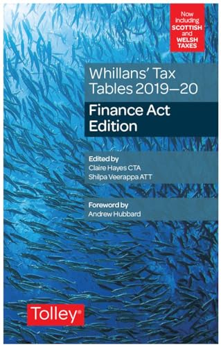 Imagen de archivo de Whillans's Tax Tables 2019-20 (Finance Act edition) a la venta por WorldofBooks