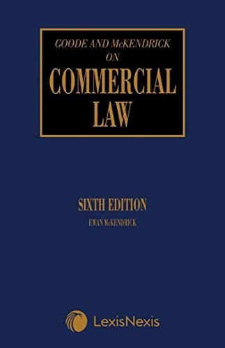 Imagen de archivo de Goode on Commercial Law a la venta por getbooks GmbH