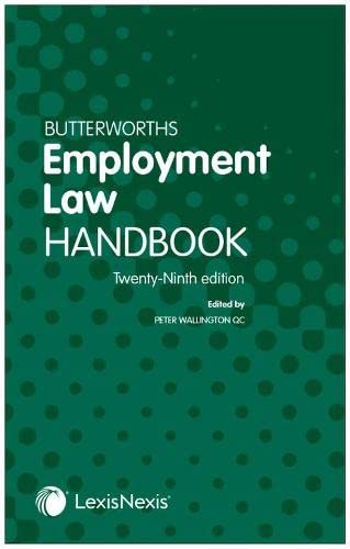 Imagen de archivo de Butterworths Employment Law Handbook a la venta por AwesomeBooks
