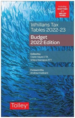 Beispielbild fr Whillans's Tax Tables 2022-23 (Budget edition) zum Verkauf von AwesomeBooks
