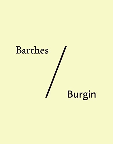 Beispielbild fr Barthes/Burgin zum Verkauf von Blackwell's