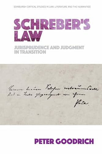 Imagen de archivo de Schreber's Law a la venta por Blackwell's