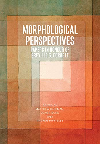 Stock image for Morphological Perspectives for sale by Blackwell's