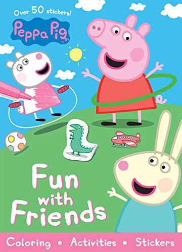 Imagen de archivo de Peppa Pig Fun with Friends (Sticker Scenes Coloring Book) a la venta por Goodwill Southern California