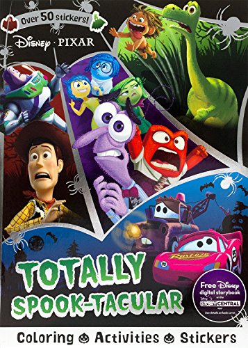 Stock image for Disney Pixar Totally Spook-Tacular (Sticker Scenes Coloring Book) for sale by tLighthouse Books