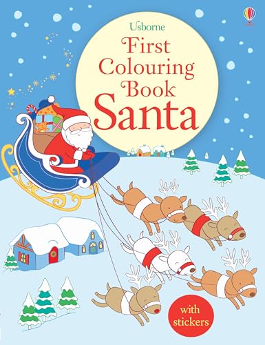 Beispielbild fr First Colouring Book Santa + stickers zum Verkauf von Buchpark