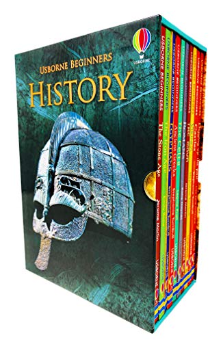 Stock image for Usborne Beginners History 10 Books Collection Box Set (Stone Age, Iron Age, Egyptians, Ancient Greeks, Romans, Vikings, Castles & MORE!) for sale by Ergodebooks