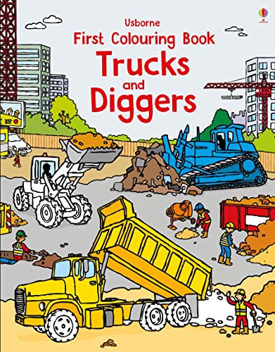 Stock image for First Colouring Book Trucks and Diggers (First Colouring Books) for sale by WorldofBooks