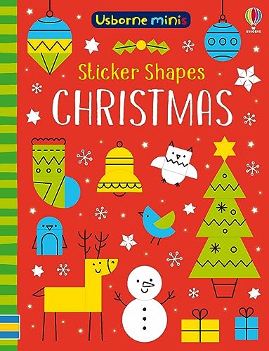 Beispielbild fr MINIS STICKER SHAPES CHRISTMAS: Sticker-Kreativbuch (Usborne Minis) zum Verkauf von WorldofBooks
