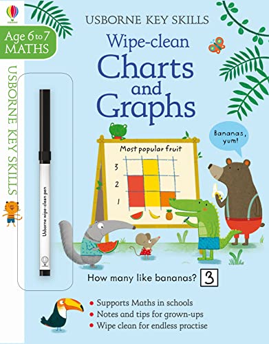 Imagen de archivo de Wipe-Clean Charts & Graphs 6-7 (Wipe-Clean Key Skills): 1 a la venta por WorldofBooks