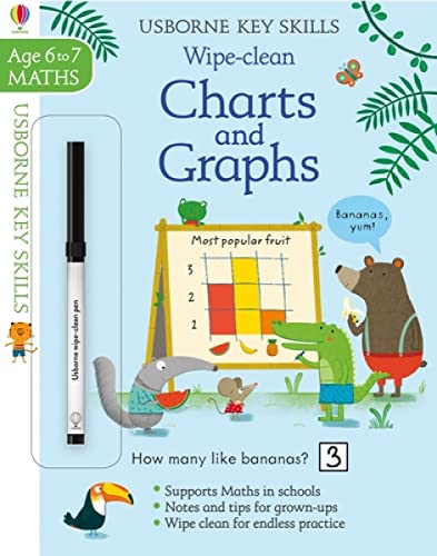 Stock image for Wipe-Clean Charts & Graphs 6-7 (Wipe-Clean Key Skills): 1 for sale by WorldofBooks