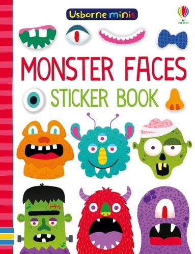Beispielbild fr Usborne Minis: Monster Faces Sticker Book zum Verkauf von Better World Books