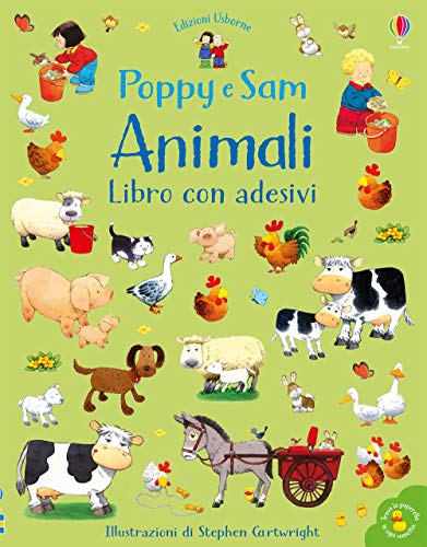 9781474961196: Animali. Poppy e Sam. Con adesivi. Ediz. a colori (Disegno e cancello. Piccole attivit)