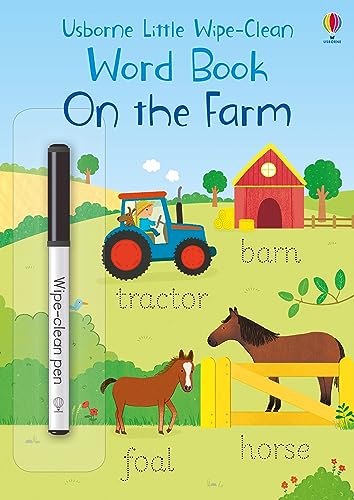 Stock image for On the Farm (Little Wipe-Clean Word Books): 1 for sale by WorldofBooks