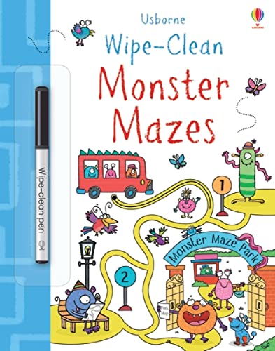 Stock image for Wipe-Clean Monster Mazes (Wipe-Clean Books): 1 for sale by AwesomeBooks
